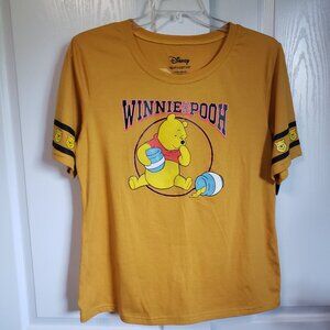 Disney Winnie The Pooh Tee Shirt Youth Size XXXL Yellow Gold Short Sleeve Honey
